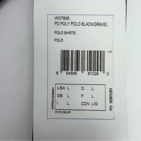 Reebok Playdry Men’s Polo Shirt Sz Large Black/Gray Short Sleeve 3 Button Front - Picture 7 of 11